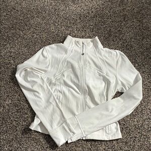 lululemon athletica White Zip-Up Performance Jacket